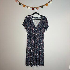 L.L. Bean floral patterned Summer Knit dress